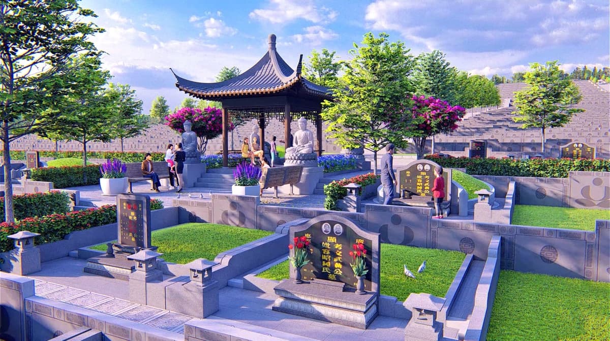 Taman pemakaman Lestari — view tanah makam dijual dengan fasilitas lengkap